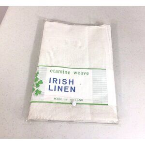 Irish Linen Damask Tablecloth NEW Made in Ireland 52 inches Square